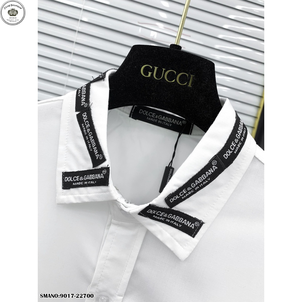 Sơ Mi Trắng Nam Nữ Phối Mác Cổ Cao Cấp cực chất-Áo Sơ Mi Nam Hot hit