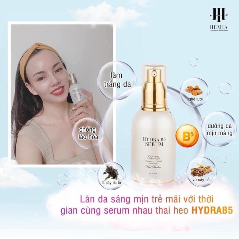 SERUM HYDRAB5 HEMIA- NHAU THAI HEO ĐỈNH CAO DƯỠNG ẨM- PHỦ SƯƠNG CĂNG BÓNG