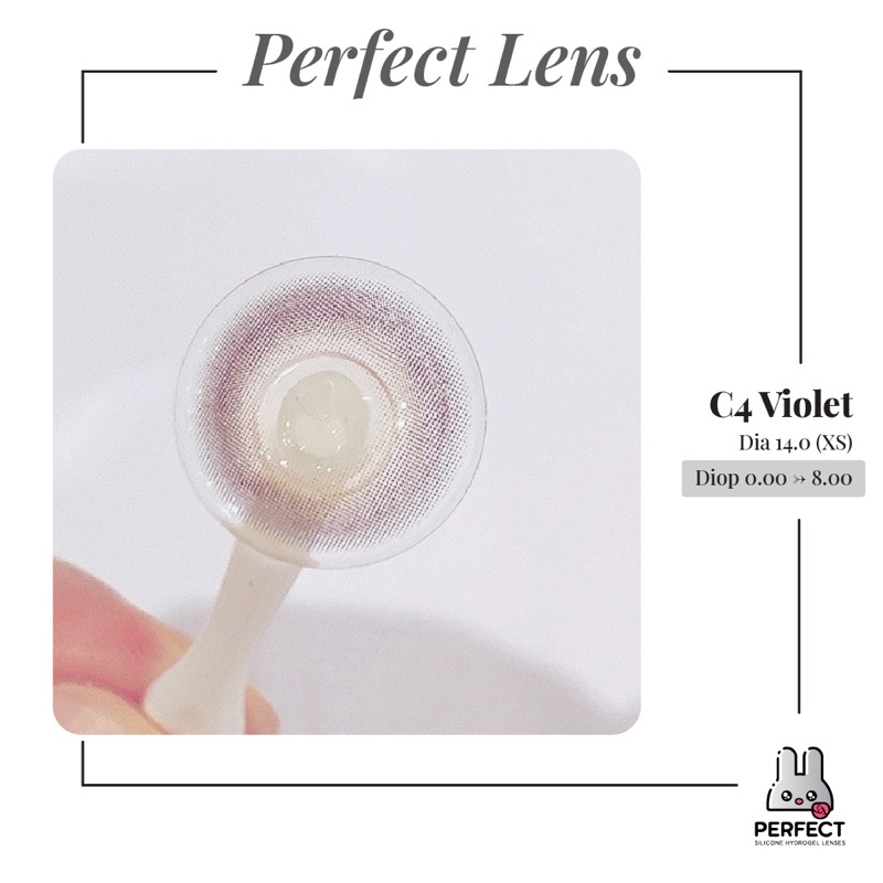 Lens , Kính Áp Tròng , Có Cận Và Không Cận , C4 Violet , Hàng Cao Cấp Chính Hãng Giá Sale