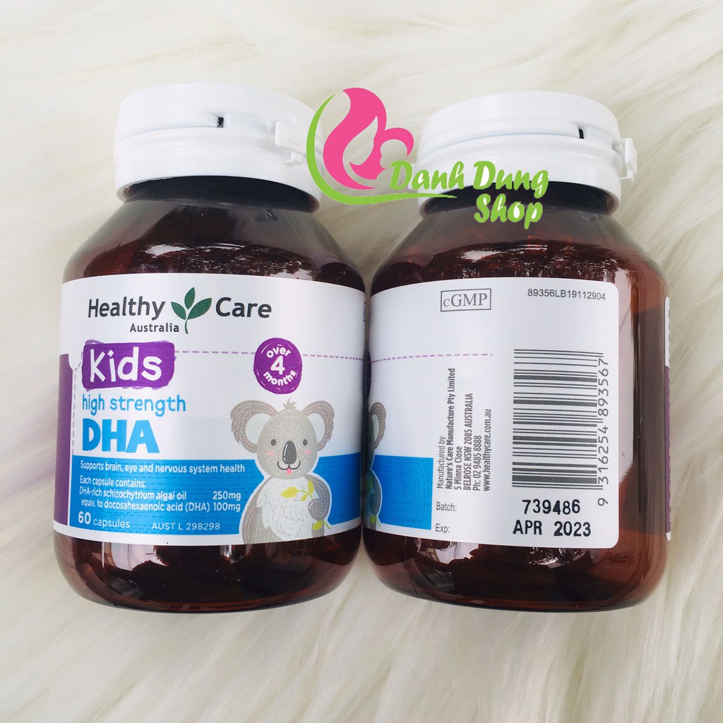 Viên uống DHA Healthy Care vị chanh 60 viên