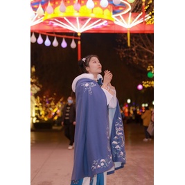 Áo khoác lông / áo choàng lông cổ trang