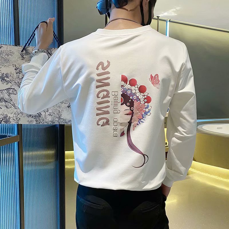 Áo Nỉ Nam - Áo Thu Đông Nam Cổ Tròn Tay Dài Chất Liêu Poly Cao Cấp Co Dãn Mềm Mịn - TD51