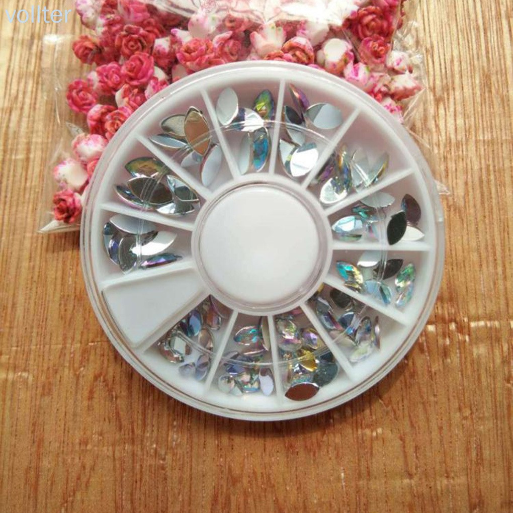 [Hàng mới về] Hộp đá 3d nhiều kích cỡ đính móng tay trang trí làm đẹp