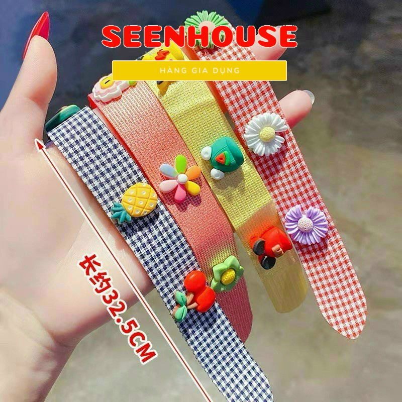 Băng đô Dán Tóc Mái đính hoa cho bé nhiều mẫu xinh