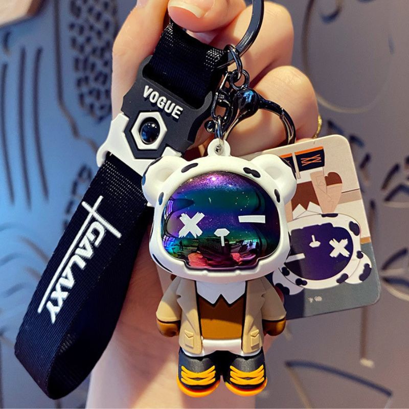 Móc Khóa Gấu Bearbrick, móc khóa nam và nữ mặt, chìa khóa xe hơi, món quà dễ thương tinh tế