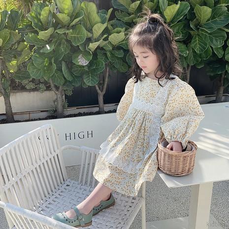 Đầm Ren Hoa Phong Cách Hàn Quốc Cho Bé Gái