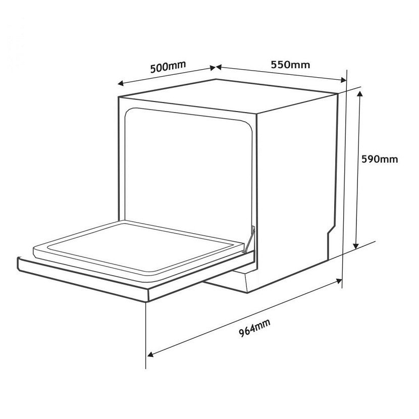 Máy rửa bát Arber ABMRB08  - BH 5 năm - Hàng chính hãng