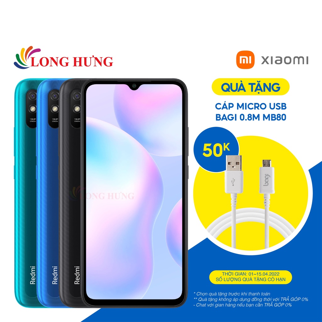 Điện thoại Xiaomi Redmi 9A (2GB/32GB) - Hàng chính hãng