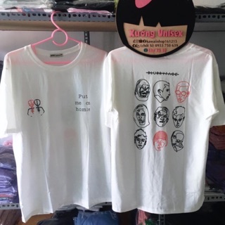 Áo thun unisex form to tay lỡ CLIP,ẢNH THẬT homie form rộng tay lỡ