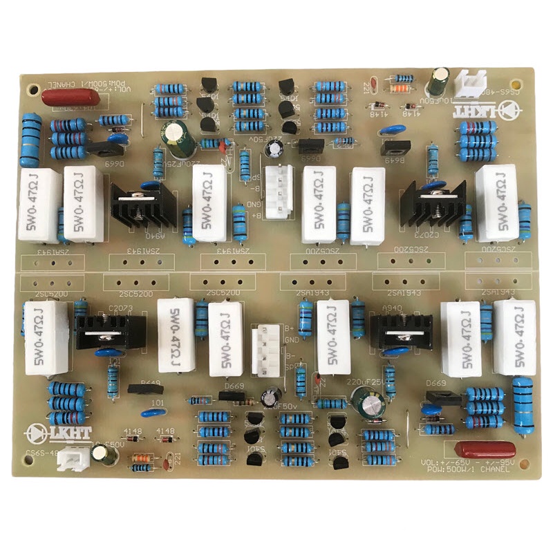 Mạch công suất 6 sò 1 cặp 12 sò sợi thủy tinh cao cấp