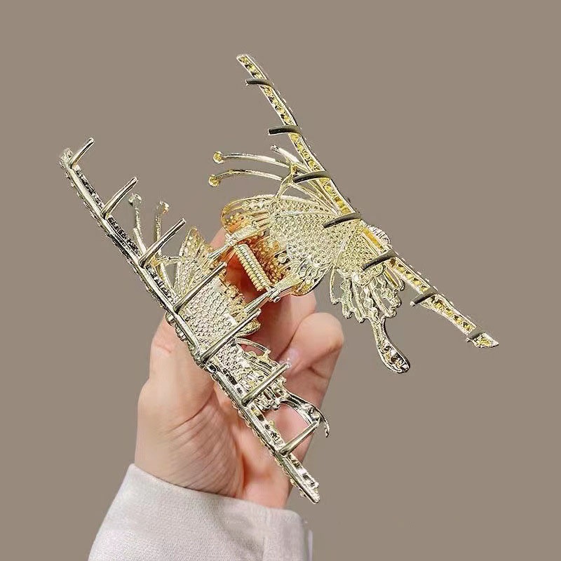 Kẹp Bướm Kim Loại Đính Đá Lấp Lánh Thời Trang Cao Cấp