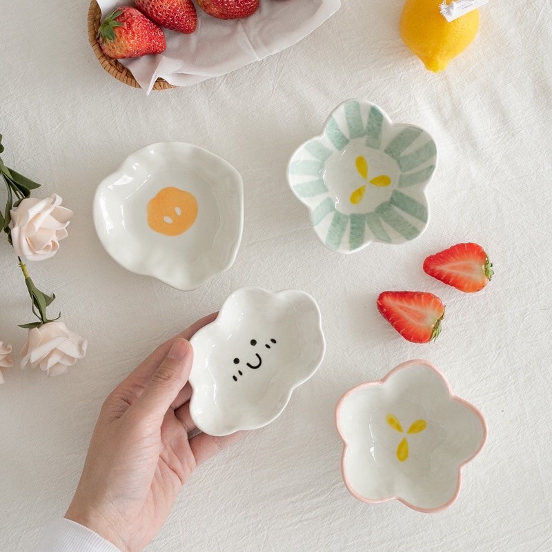 Đĩa Đựng Gia Vị Nước Chấm Xinh Đỉnh Chóp Cute Nhẹ Nhàng Dễ Thương