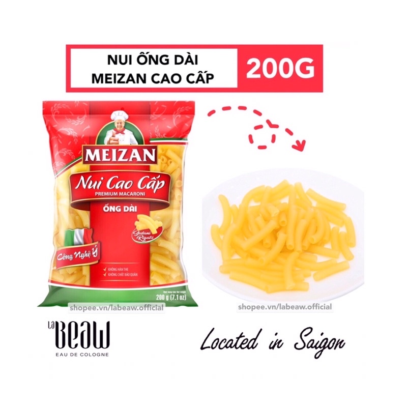 Nui ống dài MEIZAN cao cấp 200G