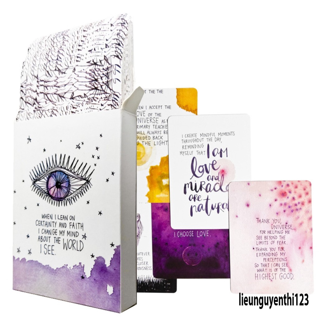 Bộ bài tarot ma thuật phiên bản tiếng Anh mắt huyền bí