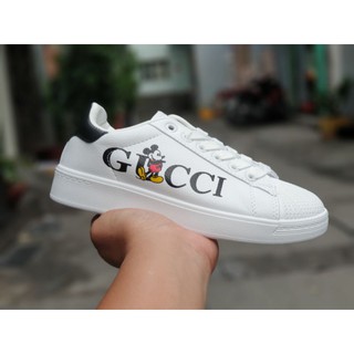 (FreeShip+Full box) Giày Bata Gci Mickey trắng đen