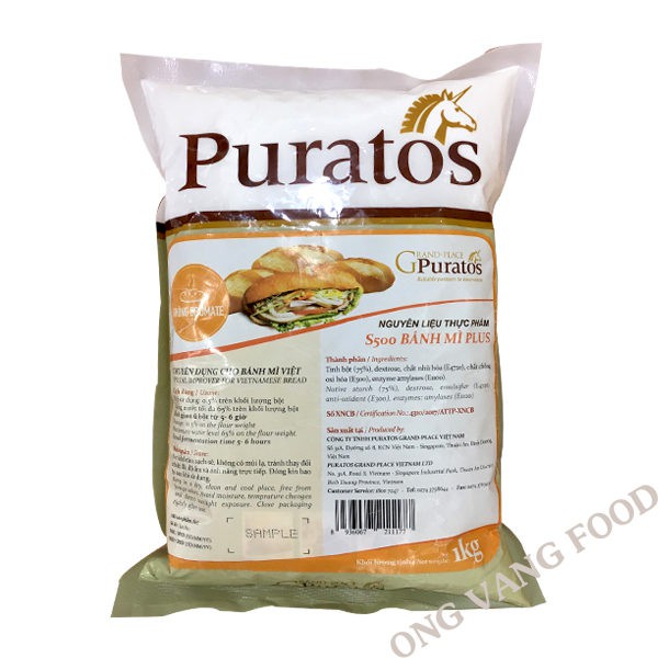 Phụ gia bánh mì S500 Plus hiệu Puratos gói 1kg