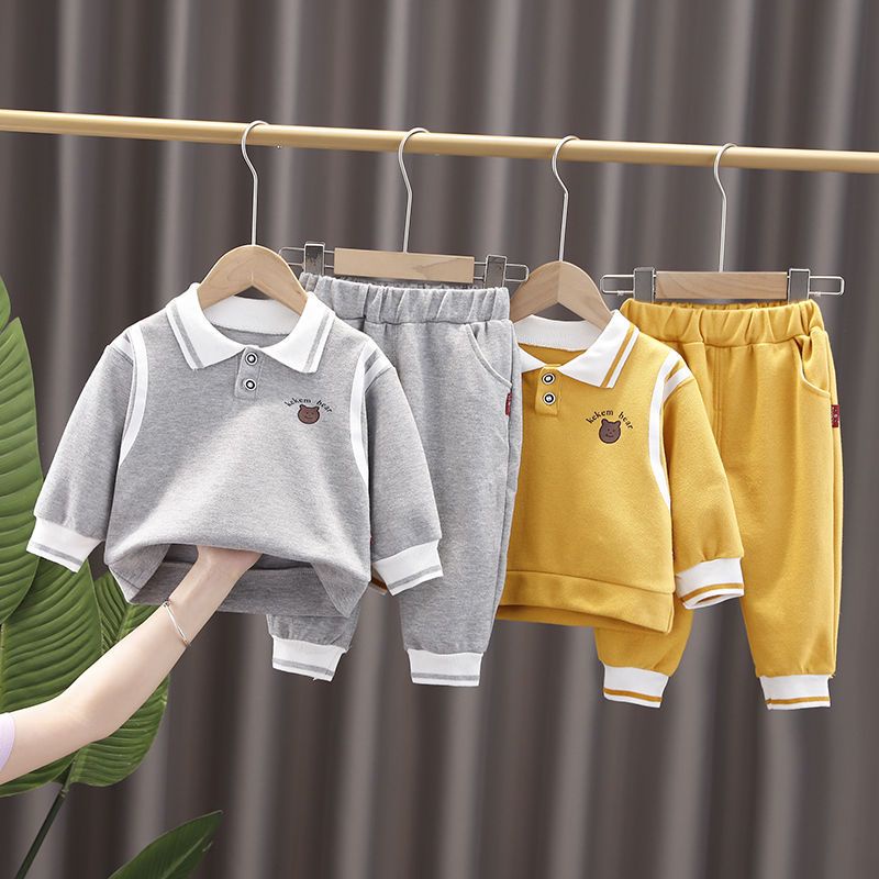 Set Đồ Thời Trang Xuân Thu 2022 Gồm Áo Sweater Tay Dài Phong Cách Mới Cho Bé Trai