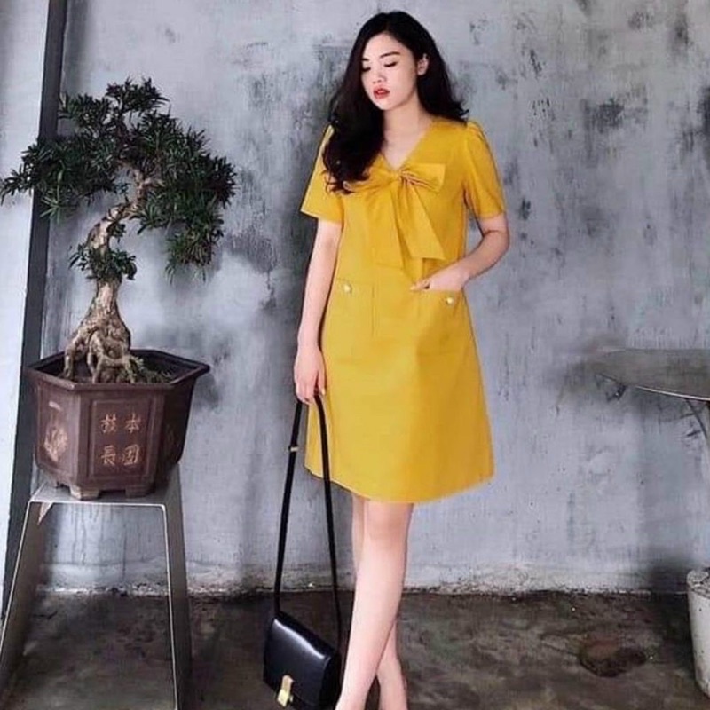 Váy Bầu Hoa Nhí Tay Ngắn Phối Đai Thắt Sau Lưng.Đầm Bầu Thiết Kế Công Sở Mặc Đi Làm  Đi Chơi Mặc ở Nhà A037 Lin Store66