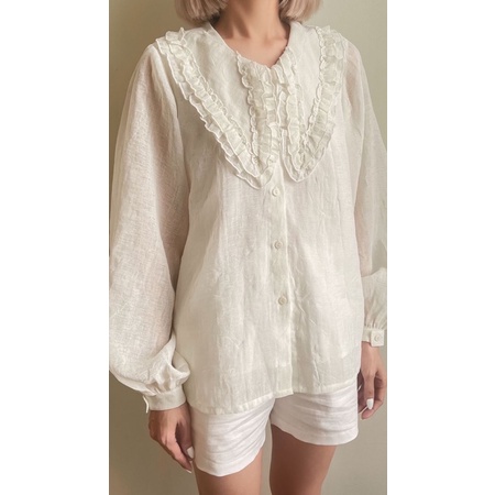 Áo sơmi cổ sen JOLY TOP by RUBIES