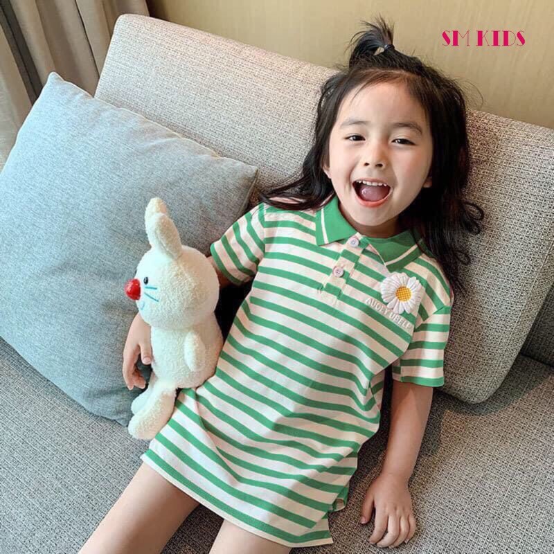 Đầm thun bé gái dễ thương