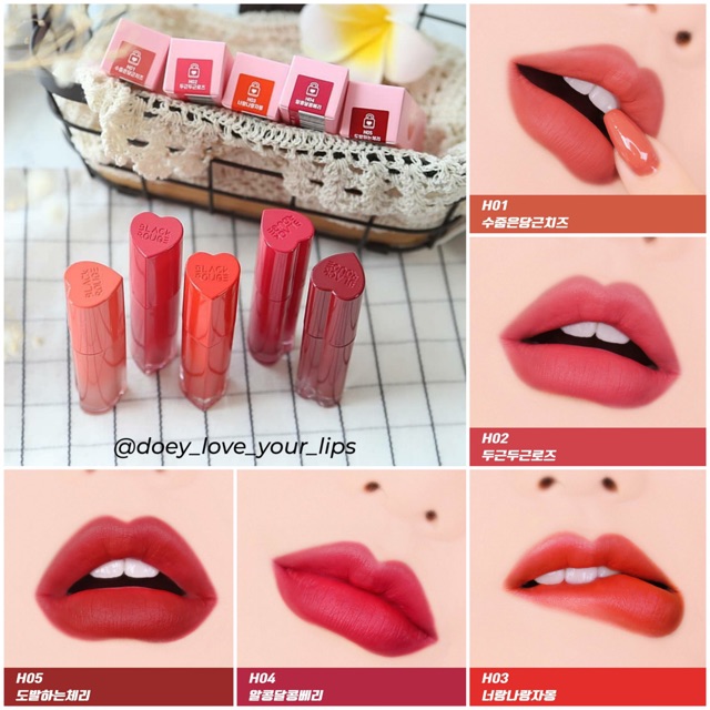 Son tint lì Blackrouge Color Lock Heart Tint