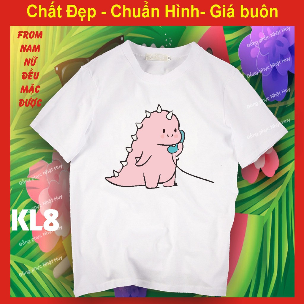 (mịn,sịn,thơm) áo thun khủng long chibi 8,chất đẹp,bao đổi trả