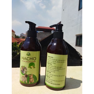 Sữa tắm khử nấm, ghẻ, mùi hôi, giảm rụng lông chó mèo Nacho