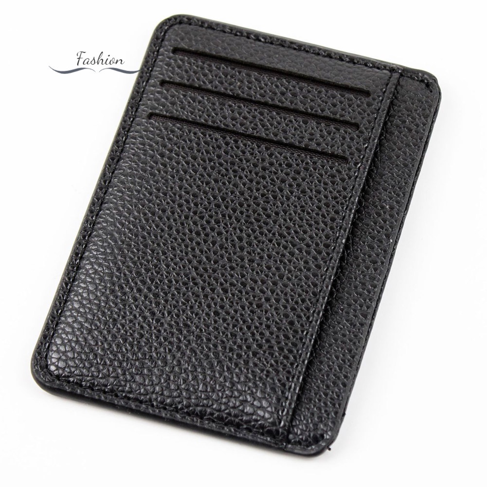 Ví Da PU 6 Ngăn Đựng Thẻ Siêu Mỏng Dành Cho Nam