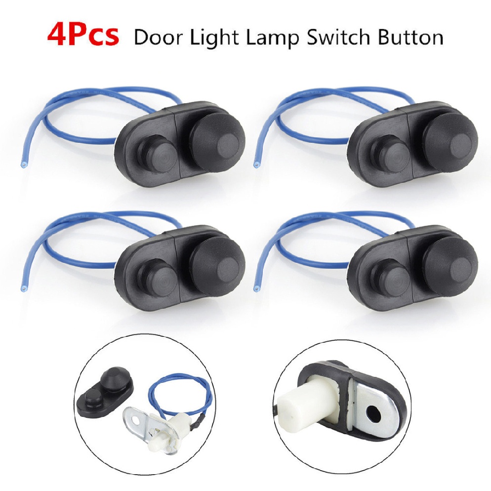 4pcs Universal Auto Car Interior Door Courtesy Light Lamp Switch Button