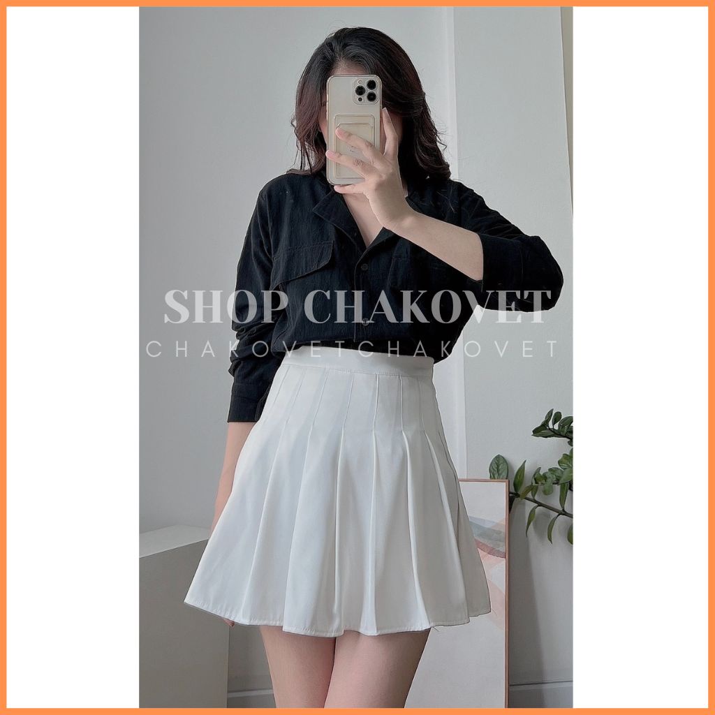 Áo sơ mi nữ dài tay Uzzang Vintage A8423 Áo đũi cổ Vest xẻ tà giả túi học sinh, công sở mặc siêu đẹp - CHAKOVET