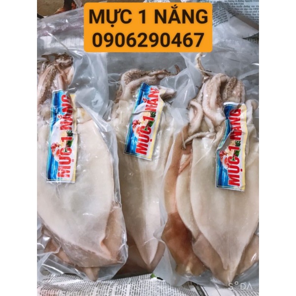 Mực 1 nắng đóng gói 1kg ❤ HÀ NỘI SHIP HỎA TỐC❤ Mực 1 nắng khay 1,5 - 2 con chế biến mực nướng, mực xào, mực chiên xù
