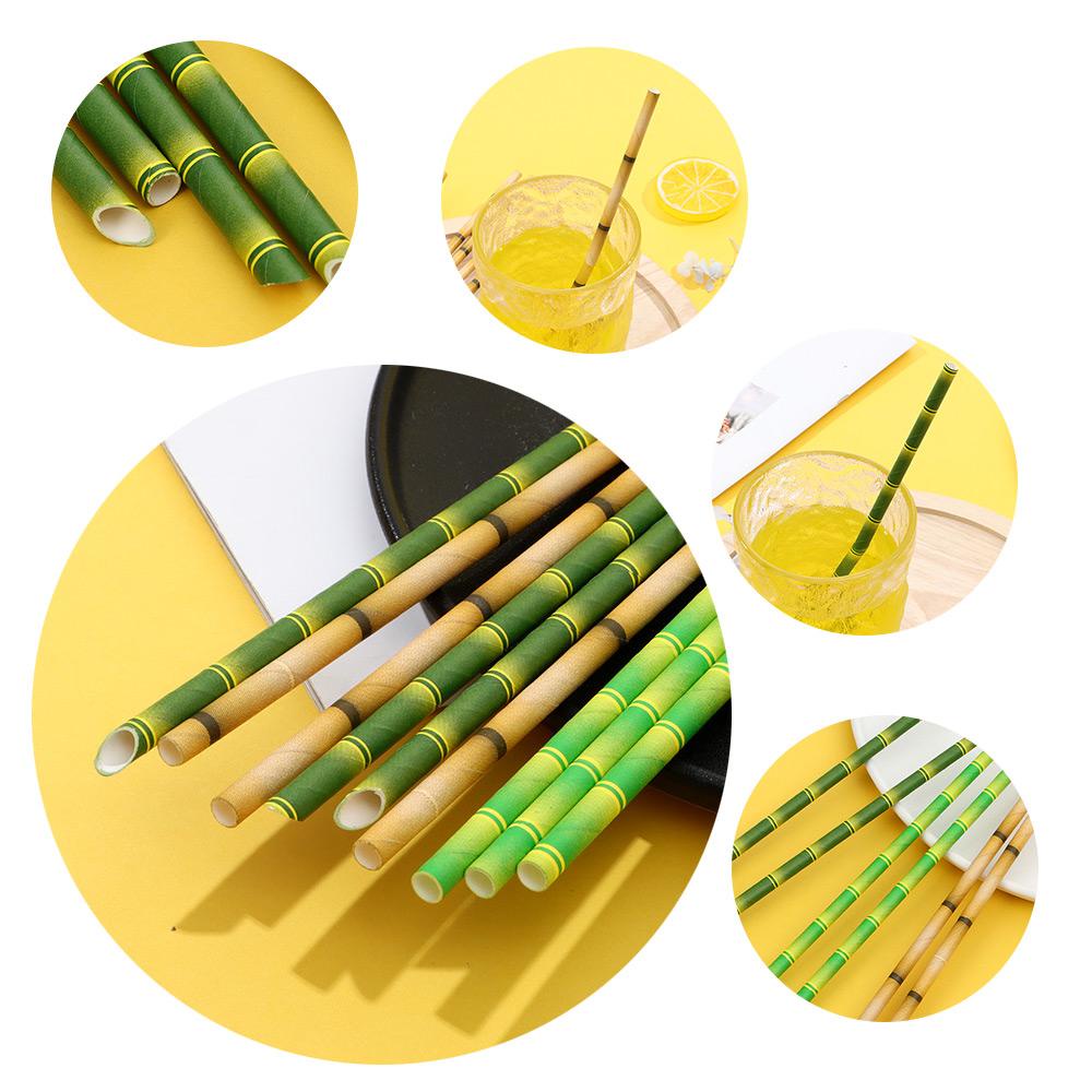 LEISURE Set 25 Ống Giấy Uống Cocktail Thân Thiện Với Môi Trường