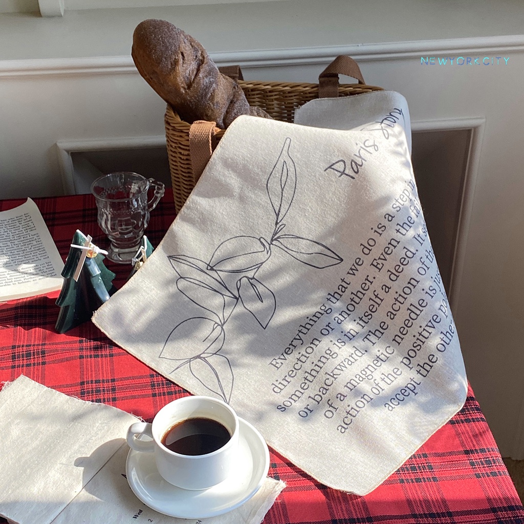 Thảm Treo Tường In Chữ Tiếng Anh Phong Cách Hàn Quốc