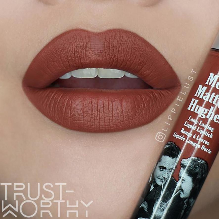 [BILL US]  SON KEM LÌ THEBALM MEET MATTE HUGHES LONG LASTING LIQUID LIPSTICK MÀU TRUSTWORTHY