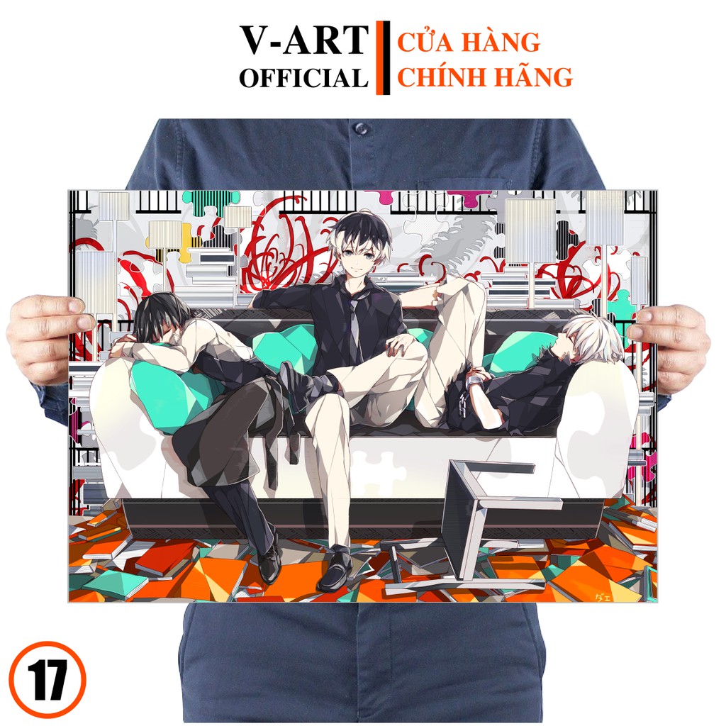 Tranh Anime Tokyo Ghoul - Ngạ Quỷ Vùng Tokyo - Áp Phích Dán Tường Trang Trí Nhà Cửa By V-Art