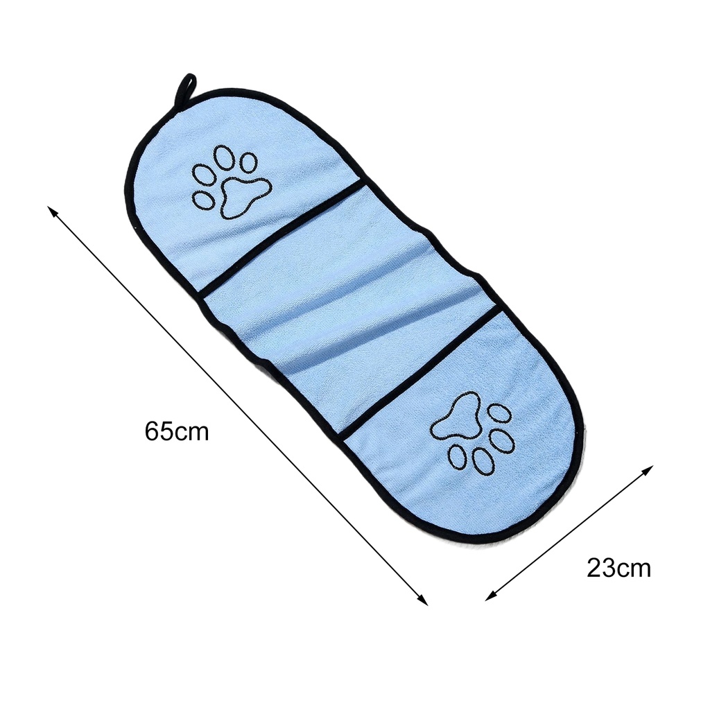 Khăn Choàng Tắm Thấm Hút Tốt Nhanh Khô Có Túi Tiện Dụng Cho Thú Cưng