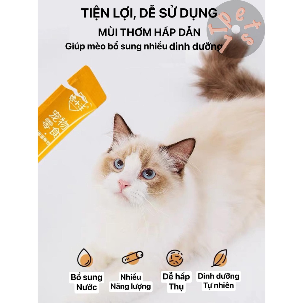 Súp thưởng cho mèo Shizuka, catfood 3 hương vị thơm ngon giàu dinh dưỡng cho mèo 15g - Đảo Chó Mèo