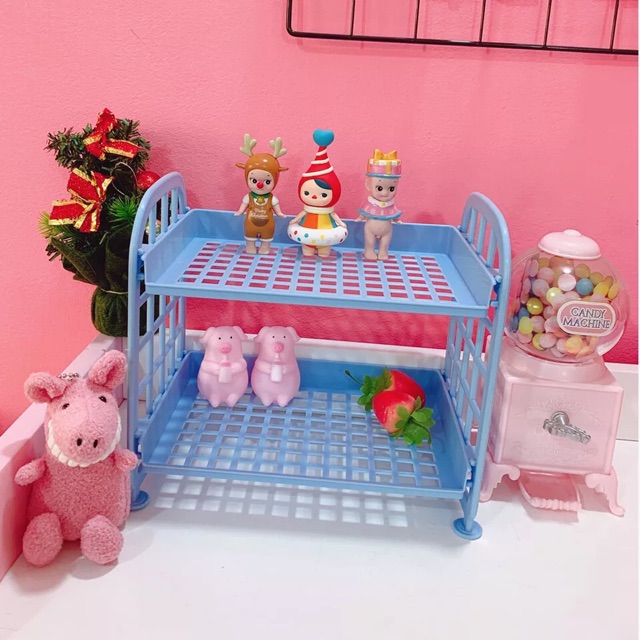 Kệ nhựa mini hai tầng❤️FREESHIP❤️kệ mini để bàn