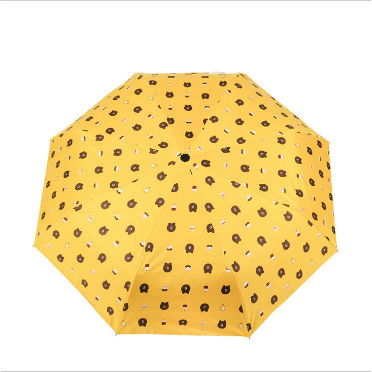 Dù Xếp Gọn Hình Gấu BROW Dễ Thương