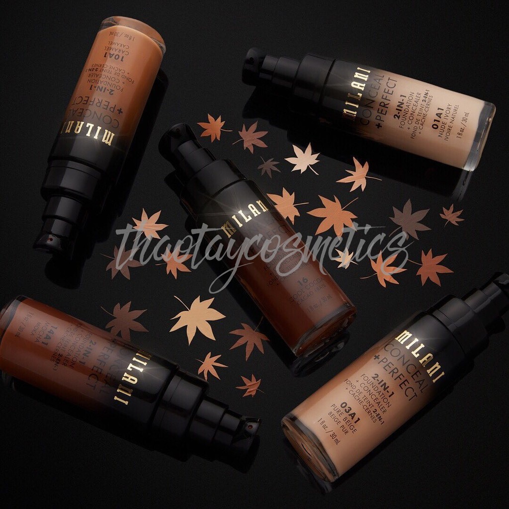 [Minhha] Kem nền MILANI Conceal + Perfect 2 in 1 Foundation & Concealer (30ml) 64 20