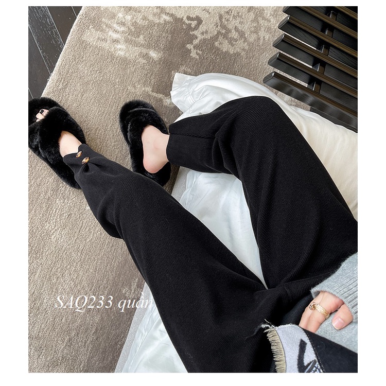 Quần Nhung Tăm Mỏng Mềm Mặc Bầu Q290