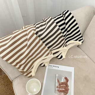 Áo pull kẻ ngang sợi dệt form vừa, kiểu dáng basic freesize ảnh thật ở cuối