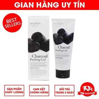Tẩy da chết Arrahan Charcoal Peeling Than hoạt tính - 180ml