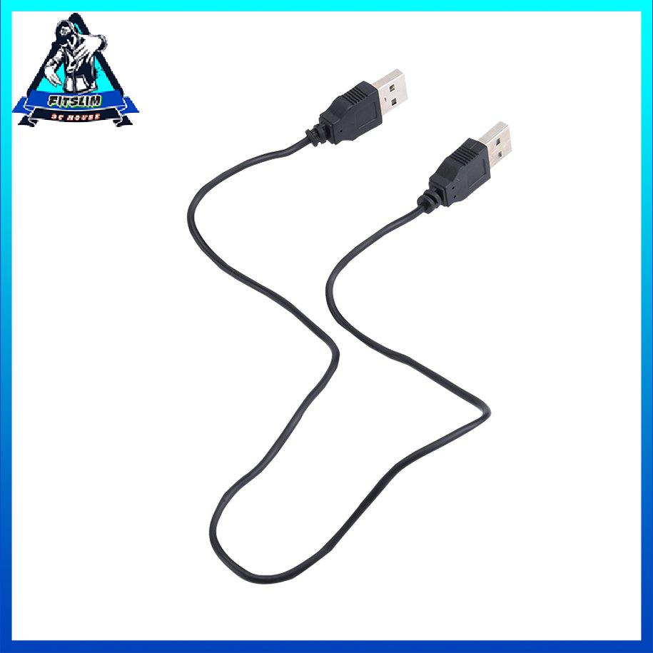 Đầu nối cáp dữ liệu Dây USB 2.0 Nam sang Nam 400mm (L) Đen [8/20]