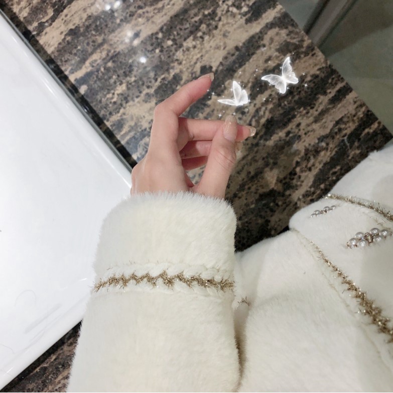 DẠ TWEED | Áo Khoác Cardigan Len Nữ Giả Dạ Tweed Cổ V Dài Tay Dày Dặn Hàng Quảng Châu, Phong Cách Hàn Quốc