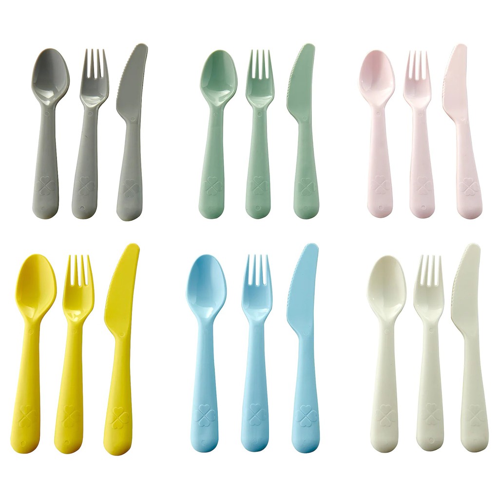 Muỗng dĩa nhựa IKEA KALAS ❤️FREE BPA❤️An Toàn Chính Hãng