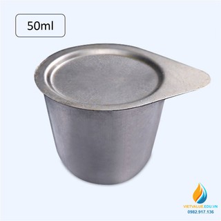 Chén nung Niken dung tích 50ml, có nắp, chịu nhiệt độ cao, chén nung thí nghiệm