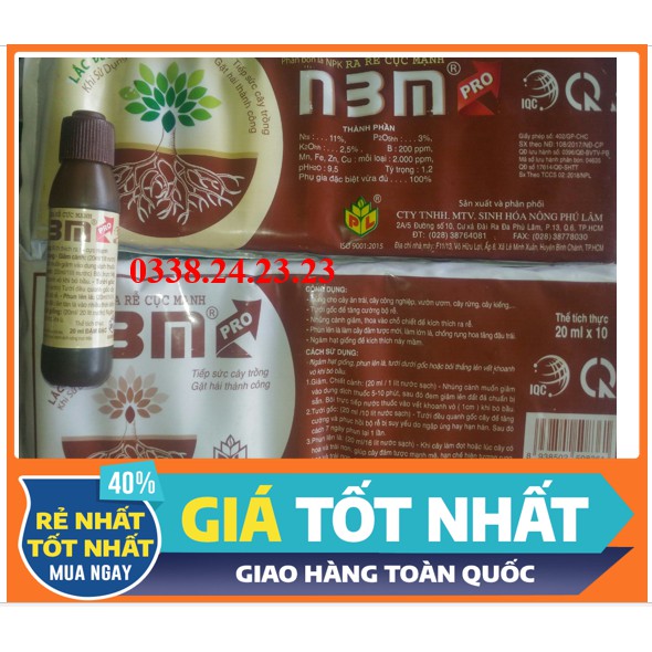 [ GIÁ SIÊU RẺ] Phân bón kích rễ N3M dạng nước 20ml- mạnh mẽ hơn, đậm đặc hơn