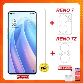 Kính Cường Lực OPPO Reno 7 - Reno 7 z 5G Reno 8 4G - 5G - Reno 8 z 5G Trong suốt không Full màn + Dán Bảo Camera sau