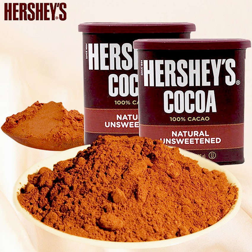 BỘT CACAO NGUYÊN CHẤT HERSHEY'S  KHÔNG ĐƯỜNG 226G DATE T2/2023